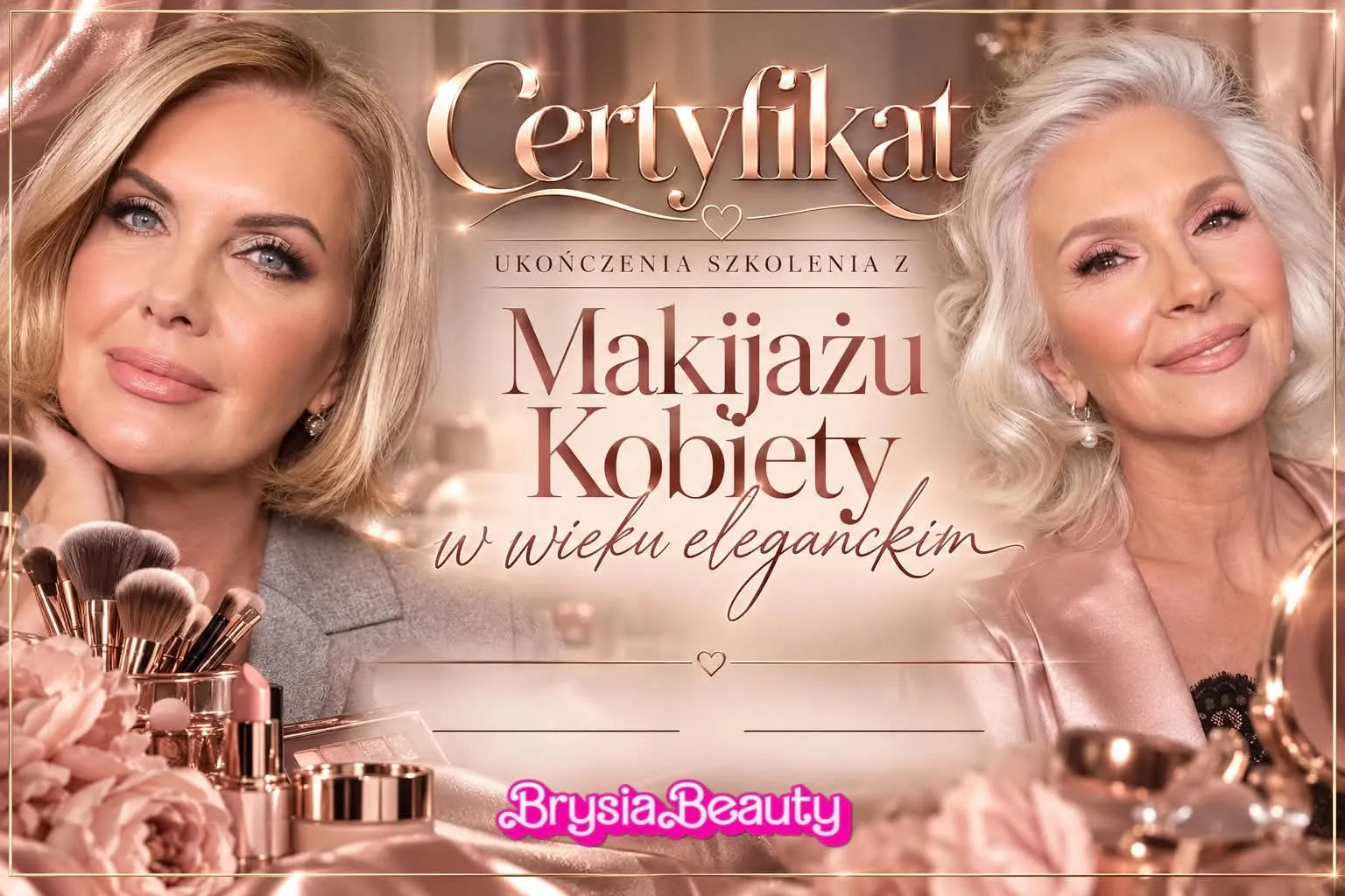 Makijaż kobiety w wieku eleganckim